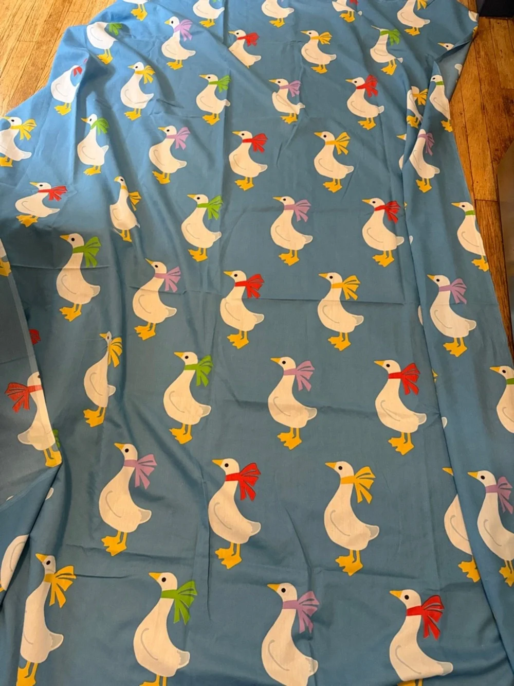 Vintage Goose Print Flat Sheet